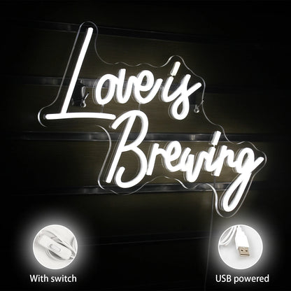 Love is Breaing 5V USB LED Neon Sign - Budget Friendly