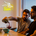 Beer – Bier dat in een glas wordt geschonken – LED-neonreclame (5 V USB)