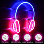 Headphone 5V USB LED Neon Sign - Budget Friendly