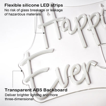 Happily Ever After 5V USB LED Neon Sign - Budget Friendly
