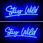 Stay Wild 5V USB LED Neon Sign - Budget Friendly