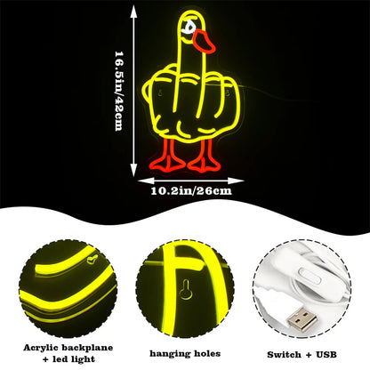 Duck 5V USB LED Neon Sign - Budget Friendly