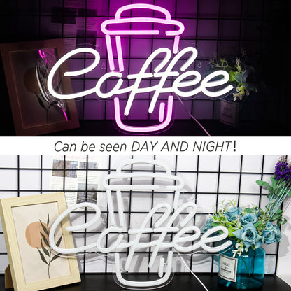 Coffee 5V USB LED Neon Sign - Budget Friendly