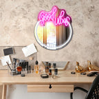 Good Vibes Mirror – LED-neonbord (5 V USB)