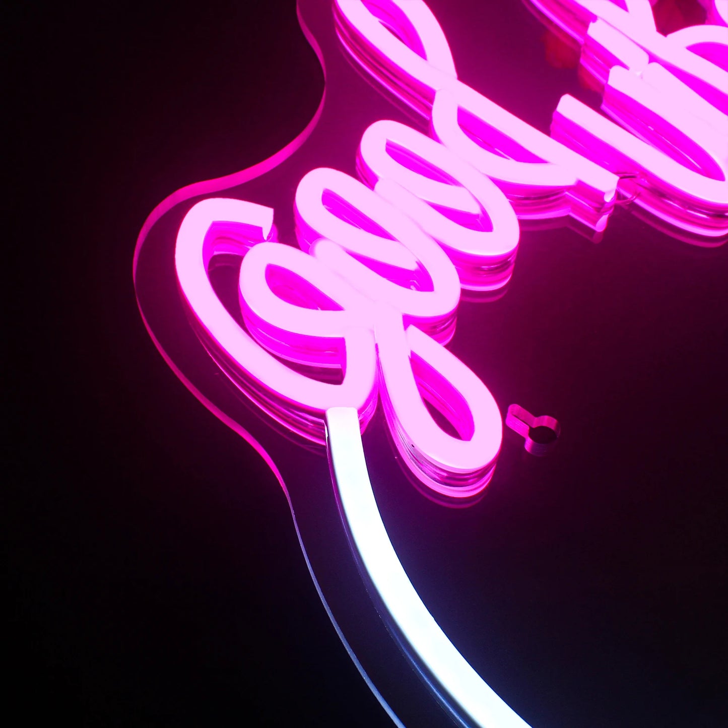 Good Vibes Mirror 5V USB LED Neon Sign - Budget Friendly