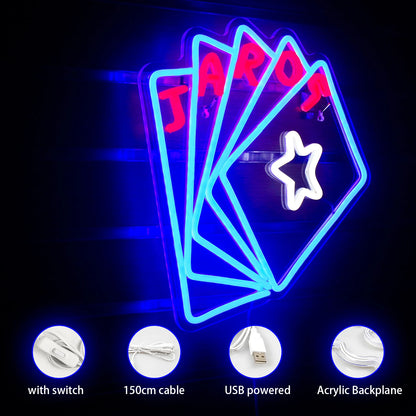 Poker 5V USB LED Neon Sign - Budget Friendly