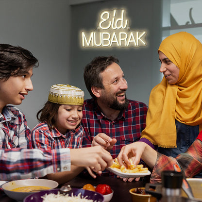 Eid Mubarak 5V USB LED Neon Sign - Budget Friendly