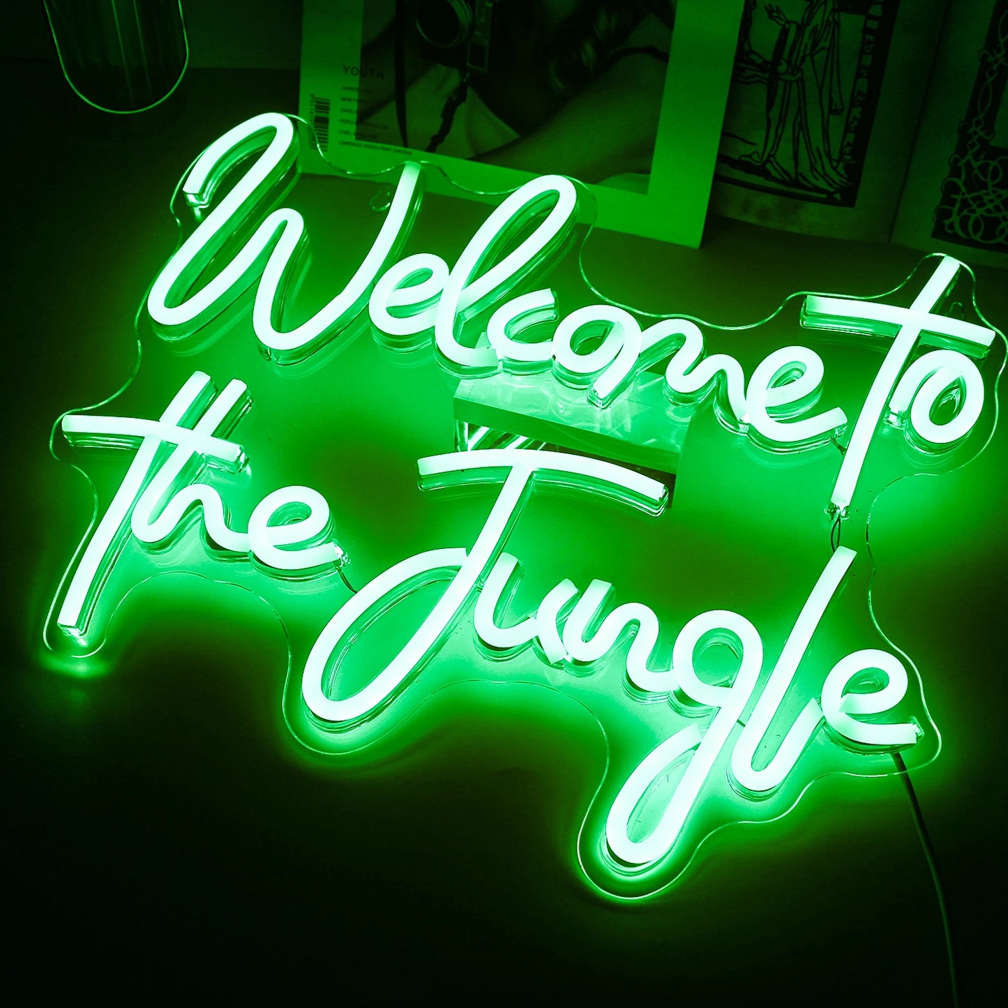 Welcome to the Jungle 5V USB LED Neon Sign - Budget Friendly