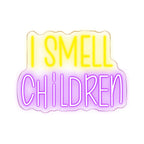 I Smell Children – Halloweenfeestdecoratie – LED-neonbord (5 V USB)