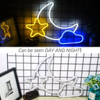 Moon Star 5V USB LED Neon Sign - Budget Friendly