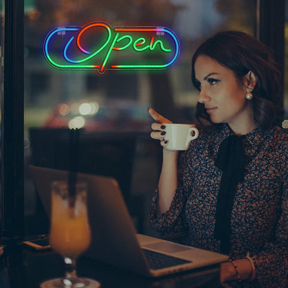 RGB Open 5V USB LED Neon Sign - Budgetvriendelijk