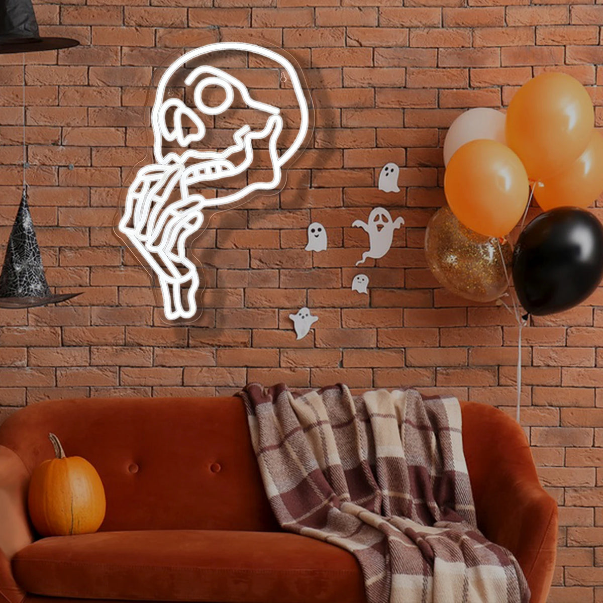 Skull 5V USB LED Neon Sign - Budget Friendly
