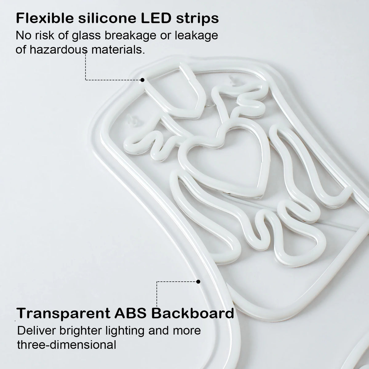 Cowboylaars – LED-neonbord (5 V USB)
