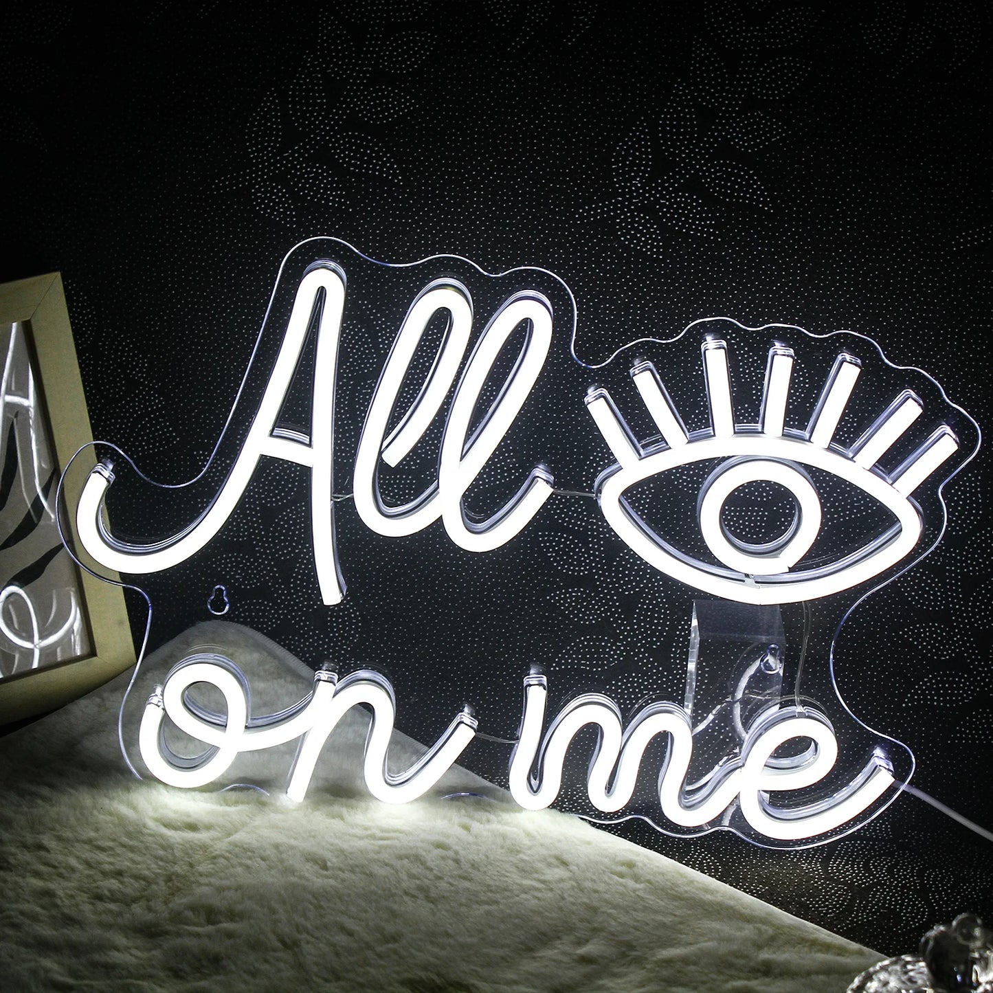 All Eyes on Me 5V USB LED Neon Sign - Budget Friendly