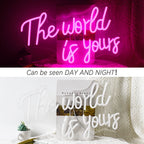 The World Is Yours – LED-neonbord (5 V USB)