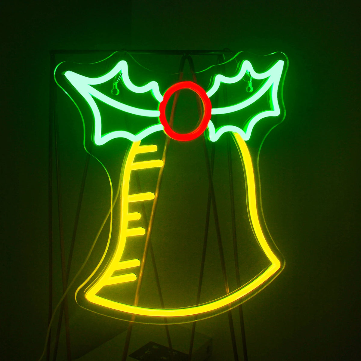 Bell Merry Christmas 5V USB LED Neon Sign - Budget Friendly