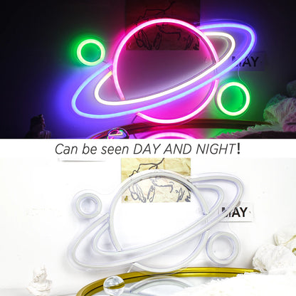 Planet 5V USB LED Neon Sign - Budget Friendly