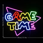 GAME TIME – Driehoek – LED-neonbord (5 V USB)