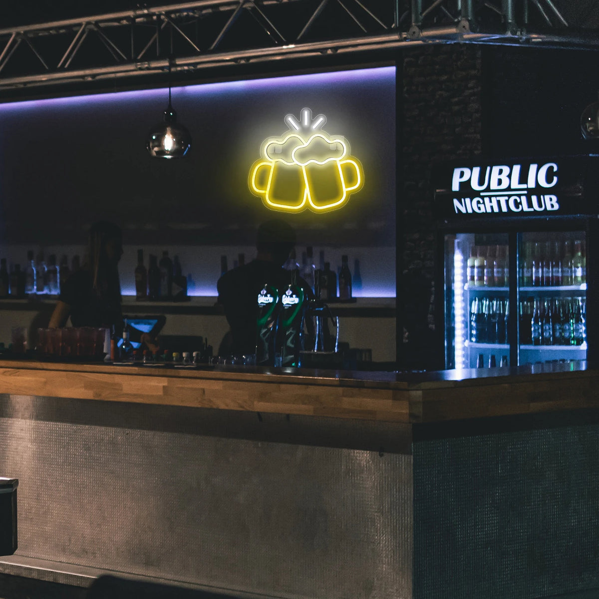 Biermotief – LED-neonreclame (5 V USB)