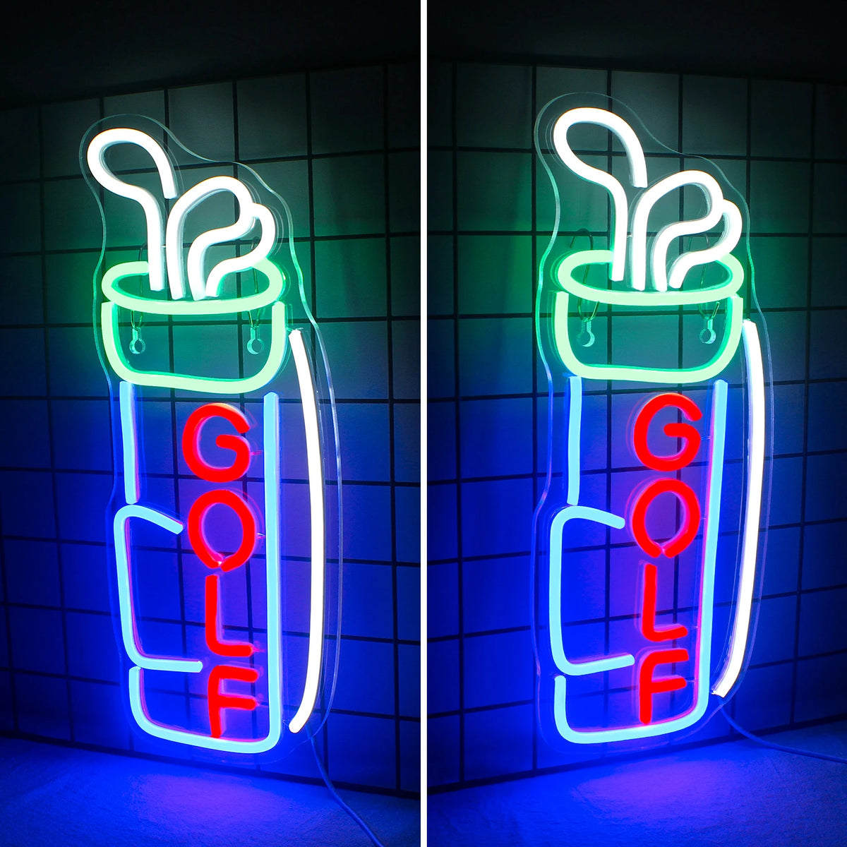 Golf 5V Mini USB LED Neon Sign - Budgetvriendelijk