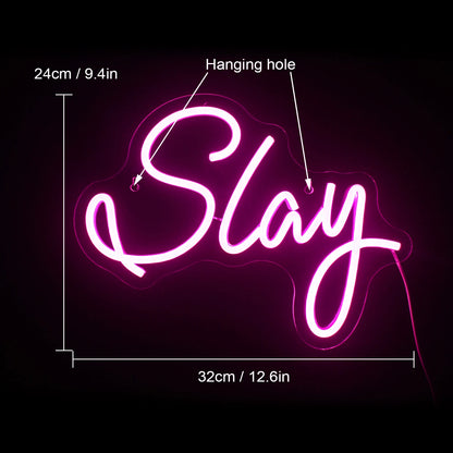 Slay 5V USB LED Neon Sign - Budget Friendly