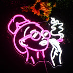 Girl Smoking 5V USB LED Neon Sign - Budget Friendly