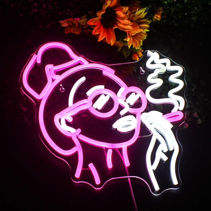 Girl Smoking 5V USB LED Neon Sign - Budget Friendly