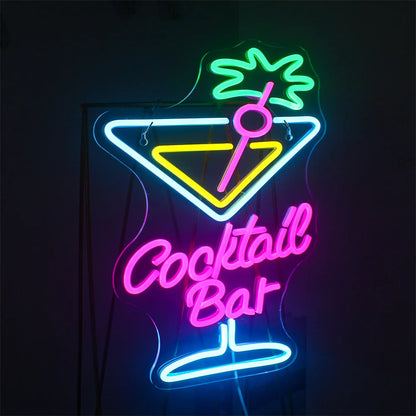 Cocktail Bar 5V USB LED Neon Sign - Budget Friendly
