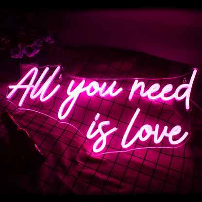 All You Need is Love 5V USB LED Neon Sign - Budget Friendly