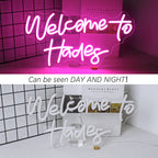 Welcome to Hades 5V USB LED Neon Sign - Budget Friendly