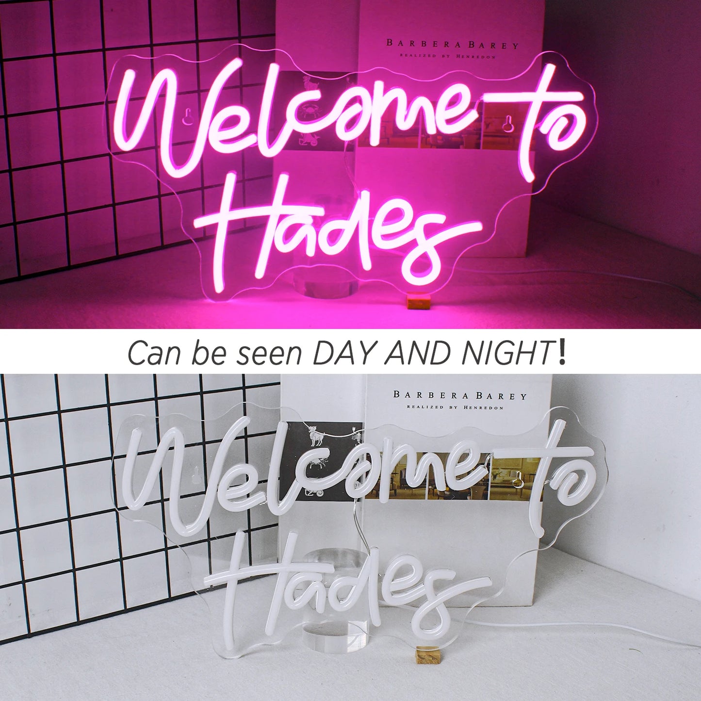 Welcome to Hades 5V USB LED Neon Sign - Budget Friendly
