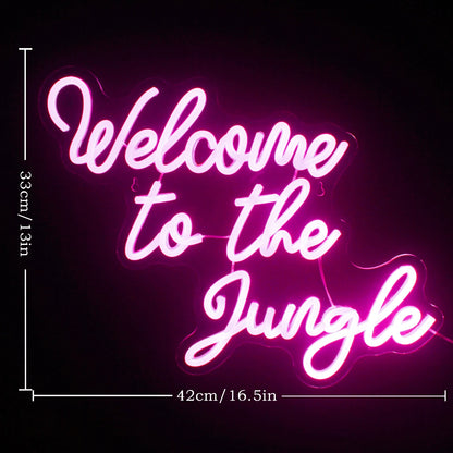 Welcome to the Jungle 5V USB LED Neon Sign - Budget Friendly