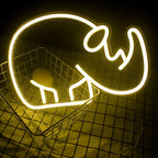 Neushoorn – LED-neonbord (5 V USB)