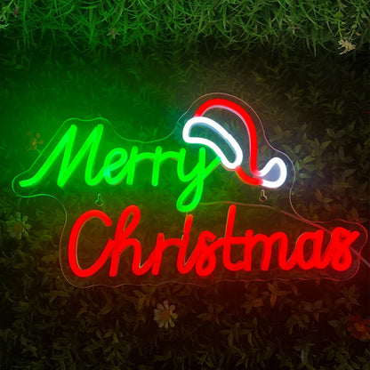 Merry Christmas 5V USB LED Neon Sign - Budget Friendly