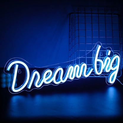 Dream Big 5V USB LED Neon Sign - Budget Friendly