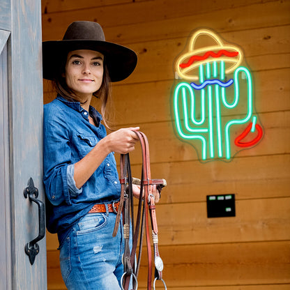 Cactus 5V USB LED Neon Sign - Budget Friendly