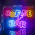 Coffee Bar – LED-neonreclame (5 V USB)
