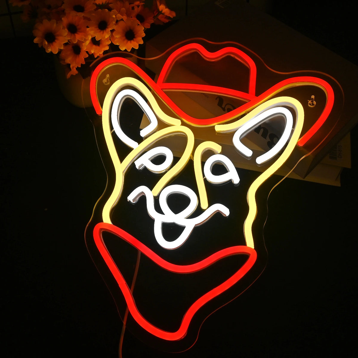 Cowboycorgi – LED-neonbord (5 V USB)