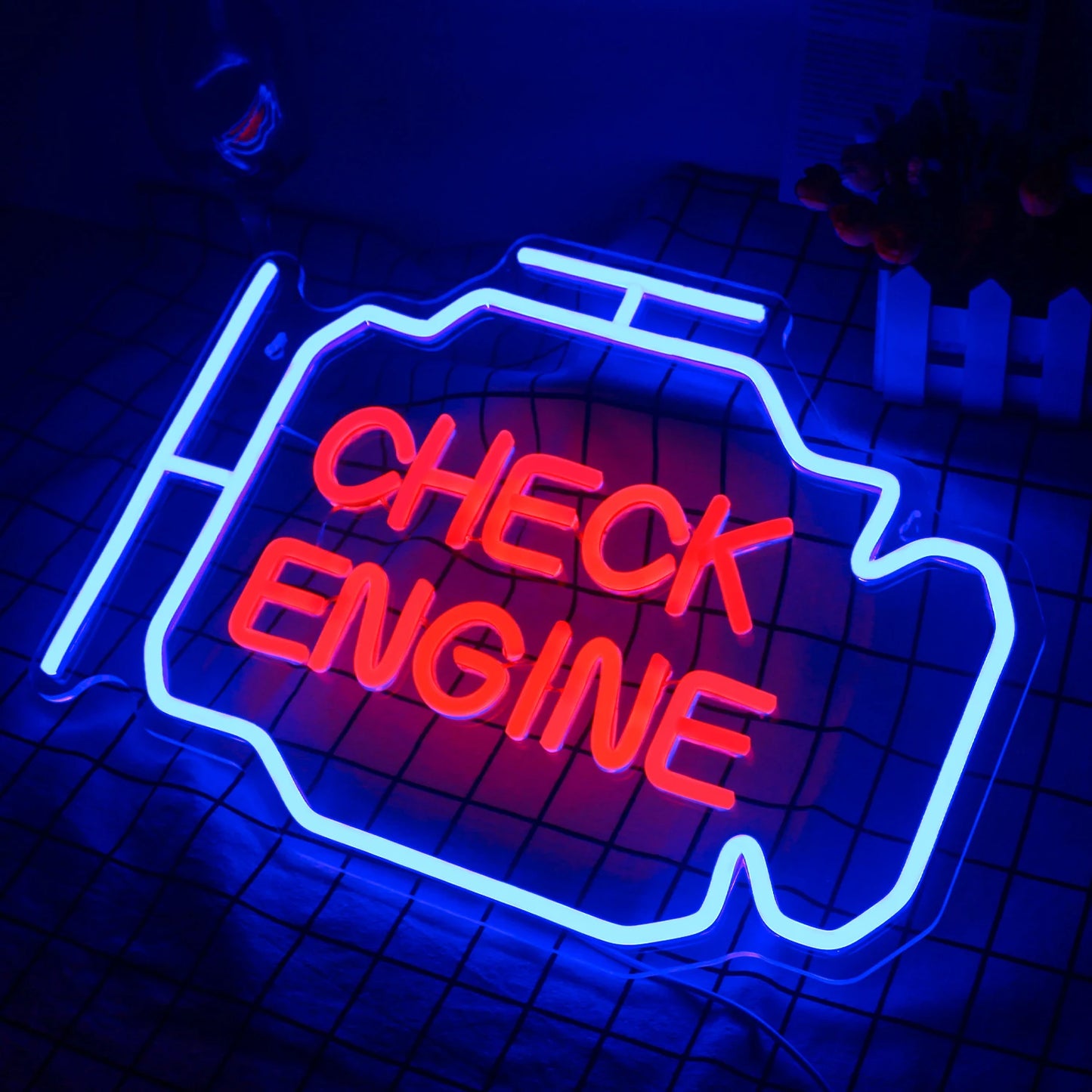 Check Engine 5V USB LED Neon Sign - Budget Friendly
