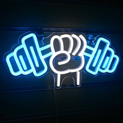 Haltergewichtheffen 5V USB LED Neon Sign - Budgetvriendelijk