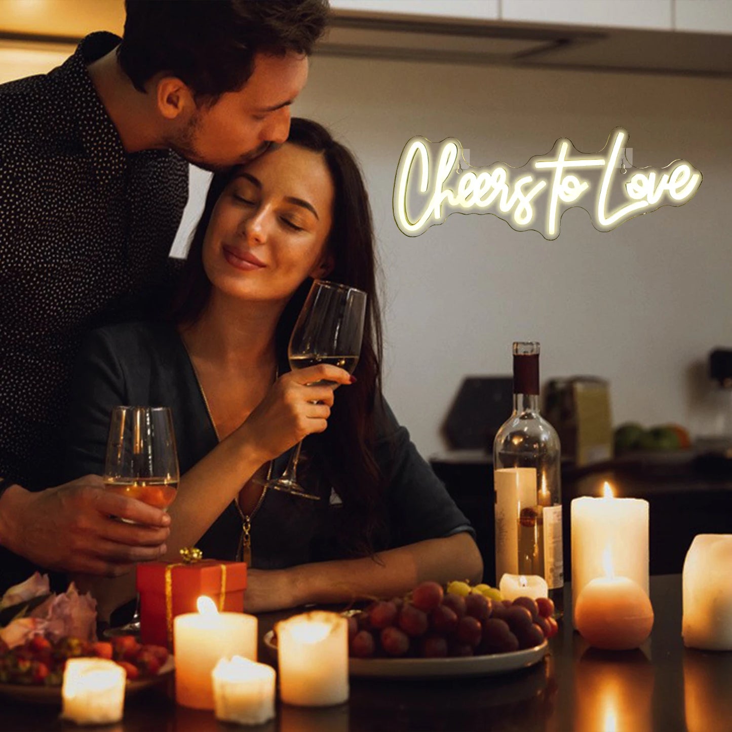 Cheers to Love 5V USB LED Neon Sign - Budget Friendly