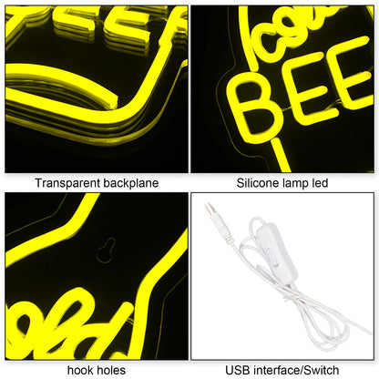 Beer 5V USB LED Neon Sign - Budget Friendly