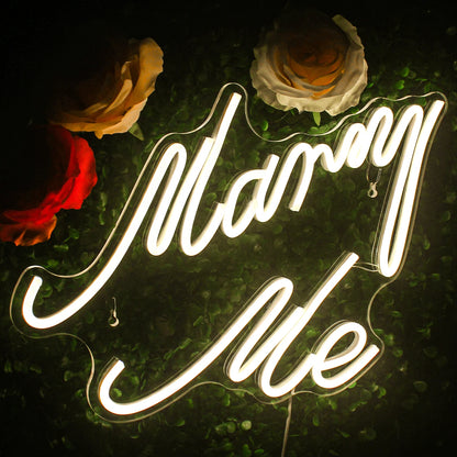 Marry Me 5V USB LED Neon Sign - Budget Friendly