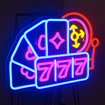 Luck 777 5V USB LED Neon Sign - Budget Friendly