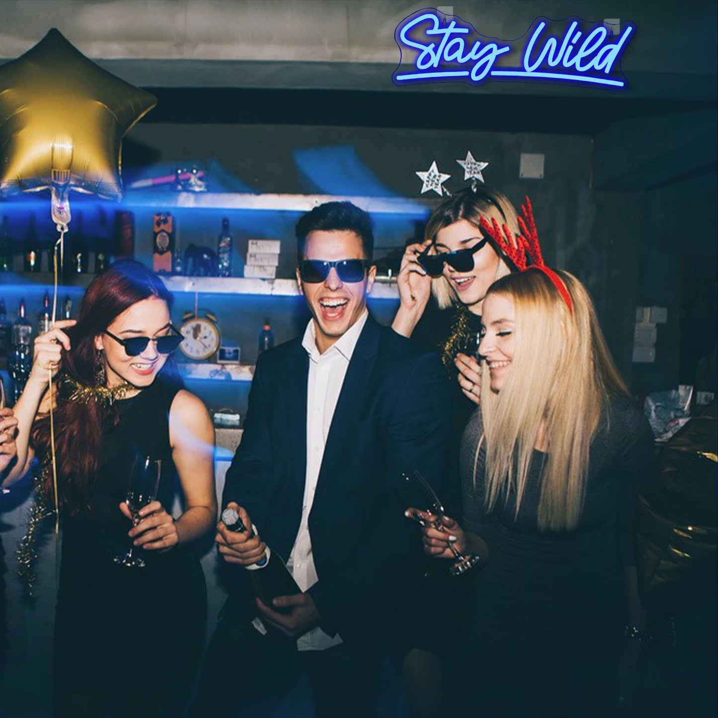 Stay Wild 5V USB LED Neon Sign - Budget Friendly