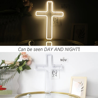 Cross 5V USB LED Neon Sign - Budget Friendly