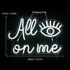 All Eyes on Me 5V USB LED Neon Sign - Budgetvriendelijk