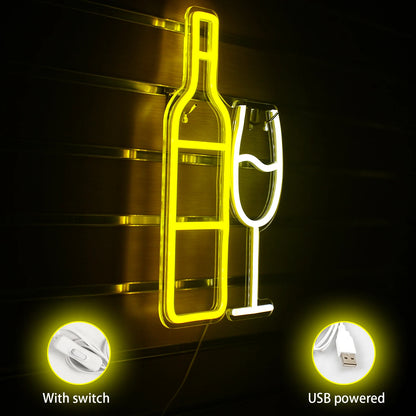 Champagne BAR 5V USB LED Neon Sign - Budgetvriendelijk
