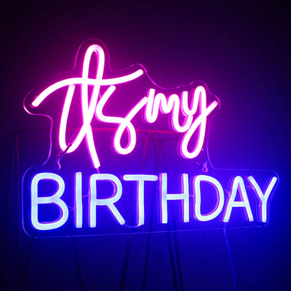 My Birthday 5V USB LED Neon Sign - Budget Friendly