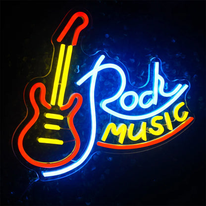 Rockmuziek 5V USB LED Neon Sign - Budgetvriendelijk